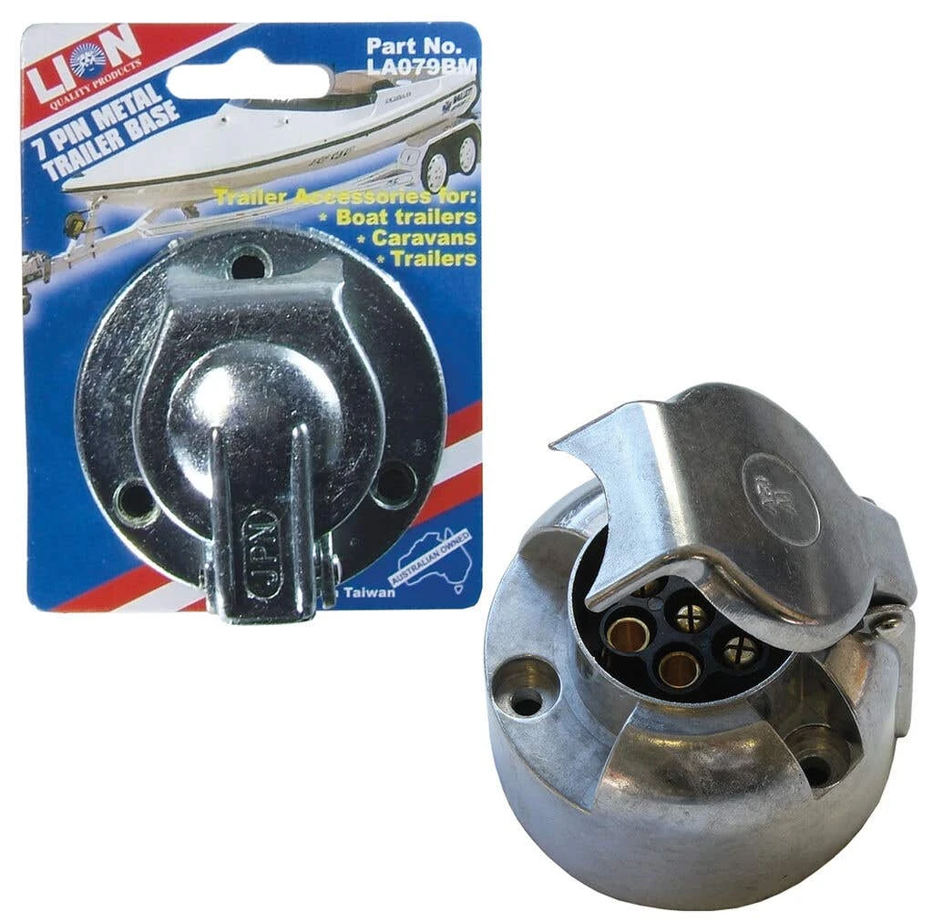 Lion 7 Pin Metal Trailer Base Large 3 Lion 7 Pin Metal Trailer Base Large