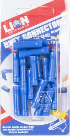 Lion Terminal Butt Blue Connectors - 18 Piece