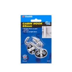 Zenith Cabin Hook Chrome Plated 65mm - 1 Pack