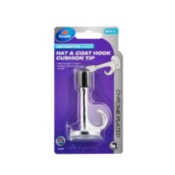 Zenith Cushion Tip Hat & Coat Hook Chrome Plated - 1 Pack