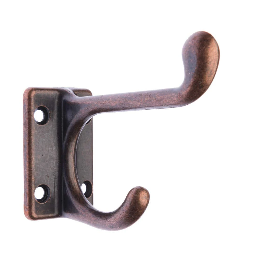 Zenith Square Base Style Hat & Coat Hook Florentine Bronze - 1 Pack 3 Zenith Square Base Style Hat & Coat Hook Florentine Bronze - 1 Pack