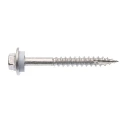 Zenith Timber Screws Hex With Seal Galvanised 12G X 50mm - 100 Pack