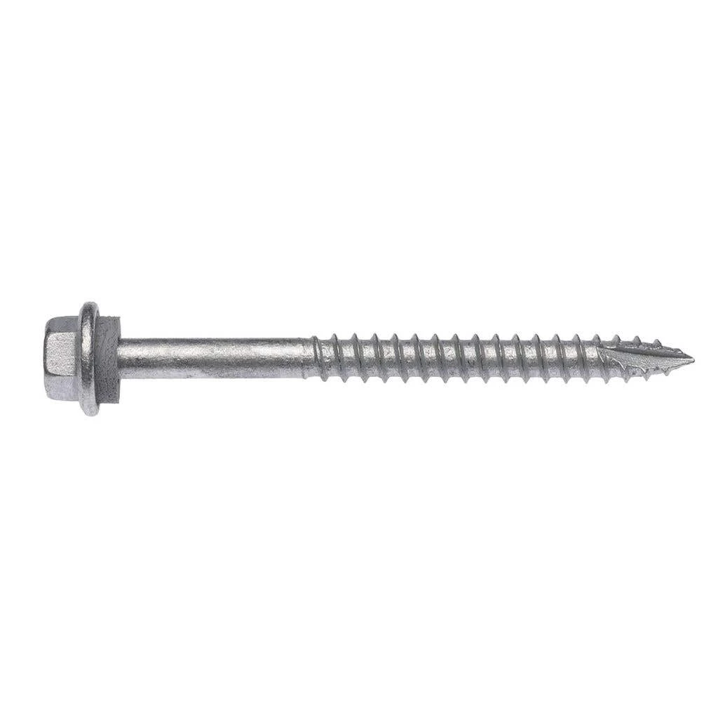 Zenith Timber Screws Hex With Seal Galvanised 14G X 75mm - 50 Pack 3 Zenith Timber Screws Hex With Seal Galvanised 14G X 75mm - 50 Pack