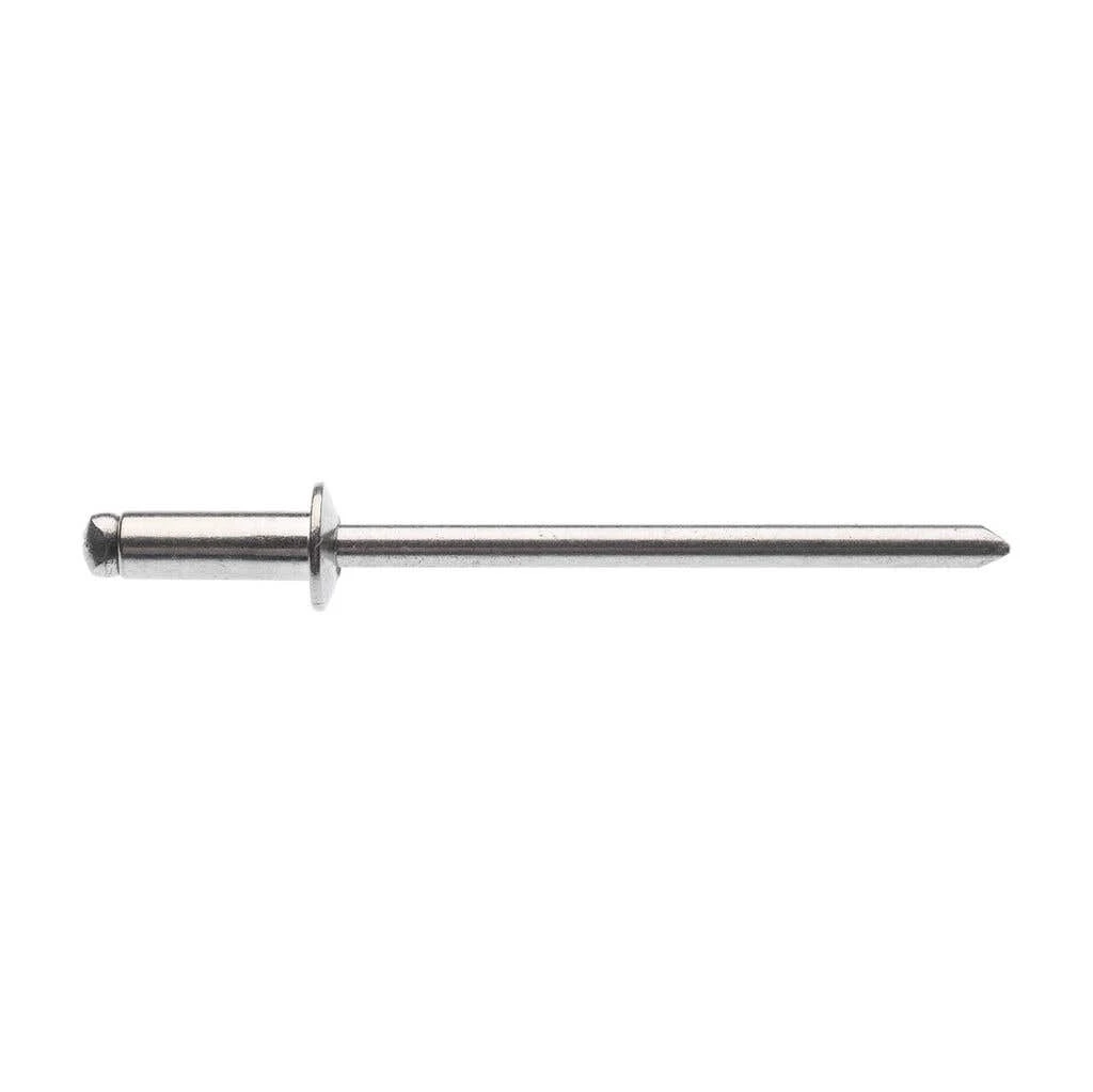 Zenith Rivet Open Stainless Steel 1/8"DIA - 3/16"GRIP - 100 Pack 3 Zenith Rivet Open Stainless Steel 1/8"DIA - 3/16"GRIP - 100 Pack