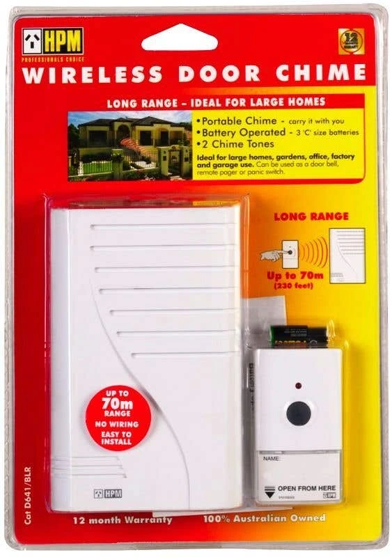 HPM Long Range Wireless Door Chime 4 HPM Long Range Wireless Door Chime - Image 2