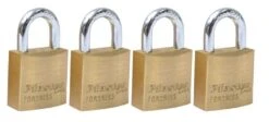 Master Lock Fortress Padlock 20mm - 4 Pack