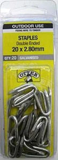 Otter Staple Galvanised 20x2.80mm (20 Pack)