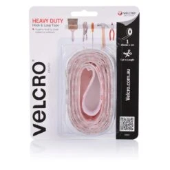 VELCRO® Velcro Heavy Duty Stick On White 25mm X 1m