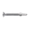 Zenith Metal Screws Countersunk Ribbed Head With Wings Galvanised 10G X 40mm - 50 Pack -Home Hardware 2461465 1 5