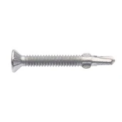 Zenith Metal Screws Countersunk Ribbed Head With Wings Galvanised 10G X 40mm - 50 Pack