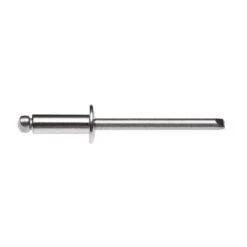 Zenith Rivet Open Stainless Steel 3/16"DIA - 5/16"GRIP - 25 Pack