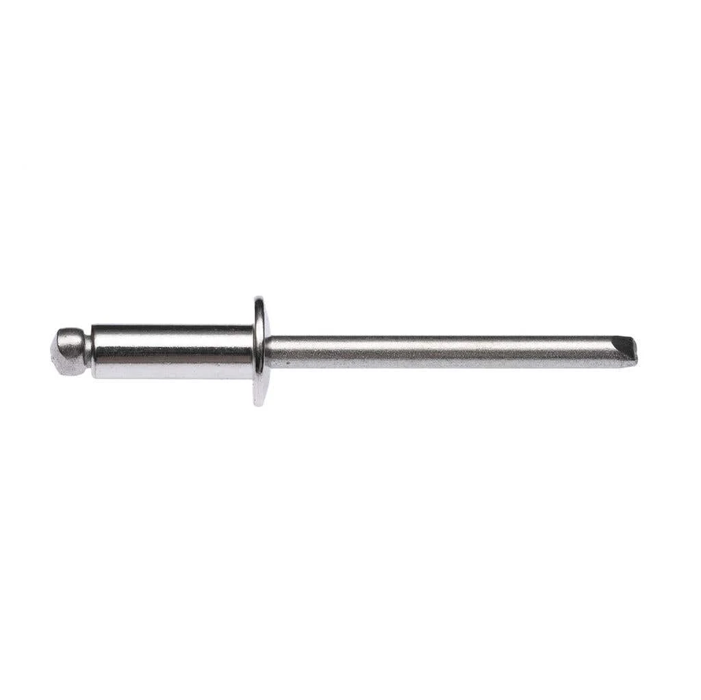 Zenith Rivet Open Stainless Steel 3/16"DIA - 5/16"GRIP - 25 Pack 3 Zenith Rivet Open Stainless Steel 3/16"DIA - 5/16"GRIP - 25 Pack