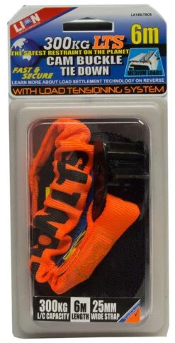 Lion LTS Cam Buckle Tie Down 25mm X 6m
