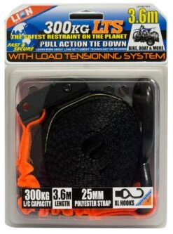 Lion LTS Pull Tie Down 25mm X 3.6m