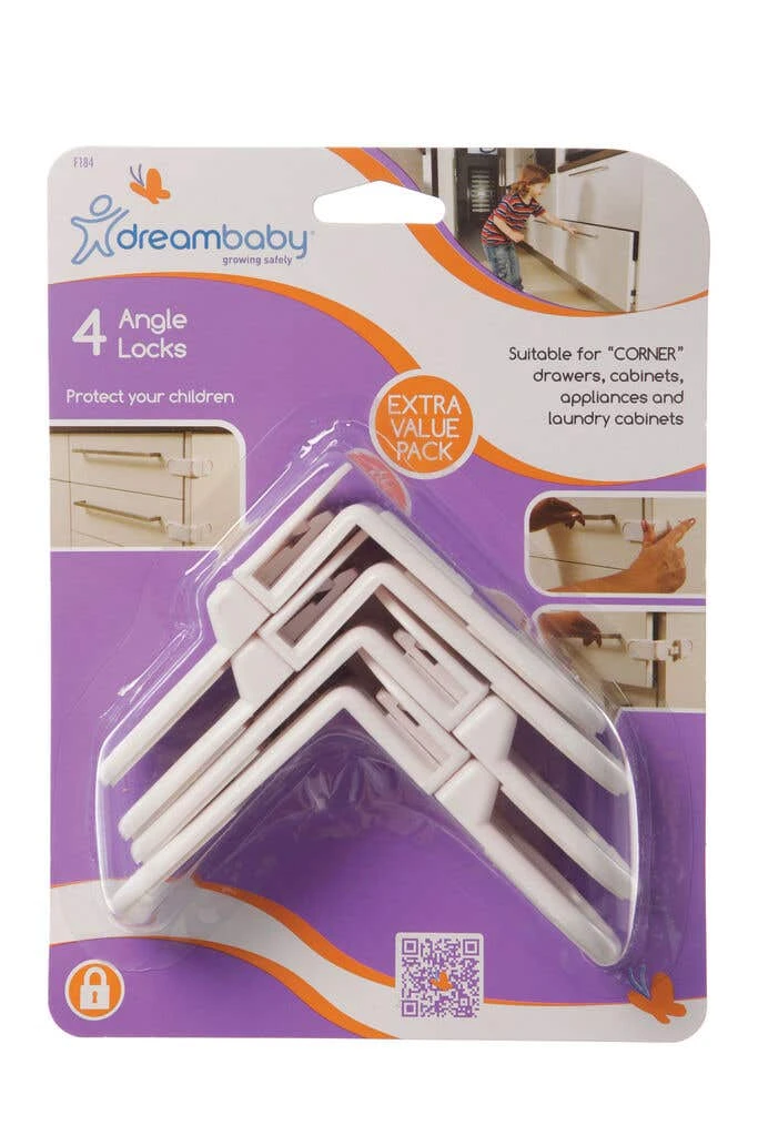 Dreambaby Angle Locks - 4 Pack 3 Dreambaby Angle Locks - 4 Pack