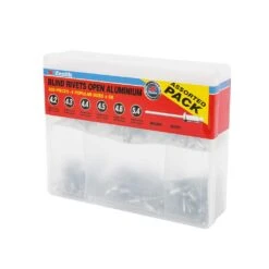 Zenith Blind Rivets Open Aluminium Assorted Pack - 300 Piece