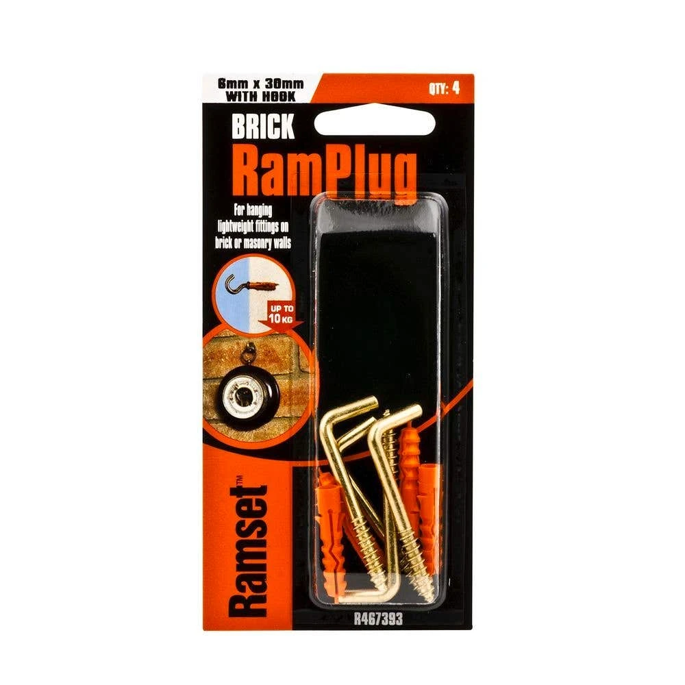 Ramset Ramplug With Square Head 4 X 30mm 3 Ramset Ramplug With Square Head 4 X 30mm