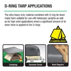 Polytuf Extra Heavy Duty D-Ring Tarp 3.6 X 4.9m -Home Hardware 3373891 3 9