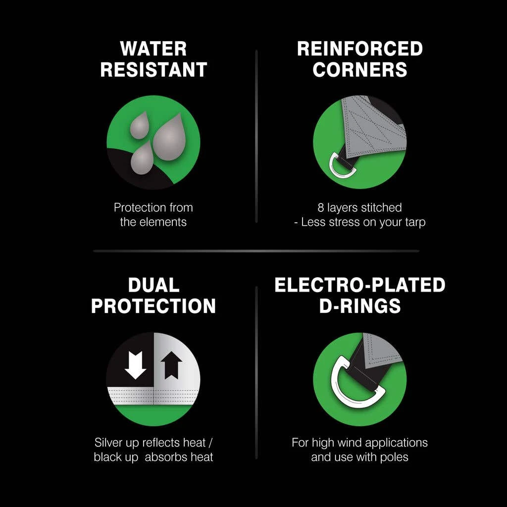 Polytuf Tarp Extra Heavy Duty D-Ring Tarp 5.5 X 7.3m 7 Polytuf Tarp Extra Heavy Duty D-Ring Tarp 5.5 X 7.3m - Image 5