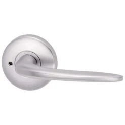 Lockwood Velocity Rose L1 Lever Privacy Set Satin Pearl 63mm