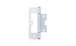 Trio Hinge Hirline Flat Fixed Pin Satin Chrome 90mm