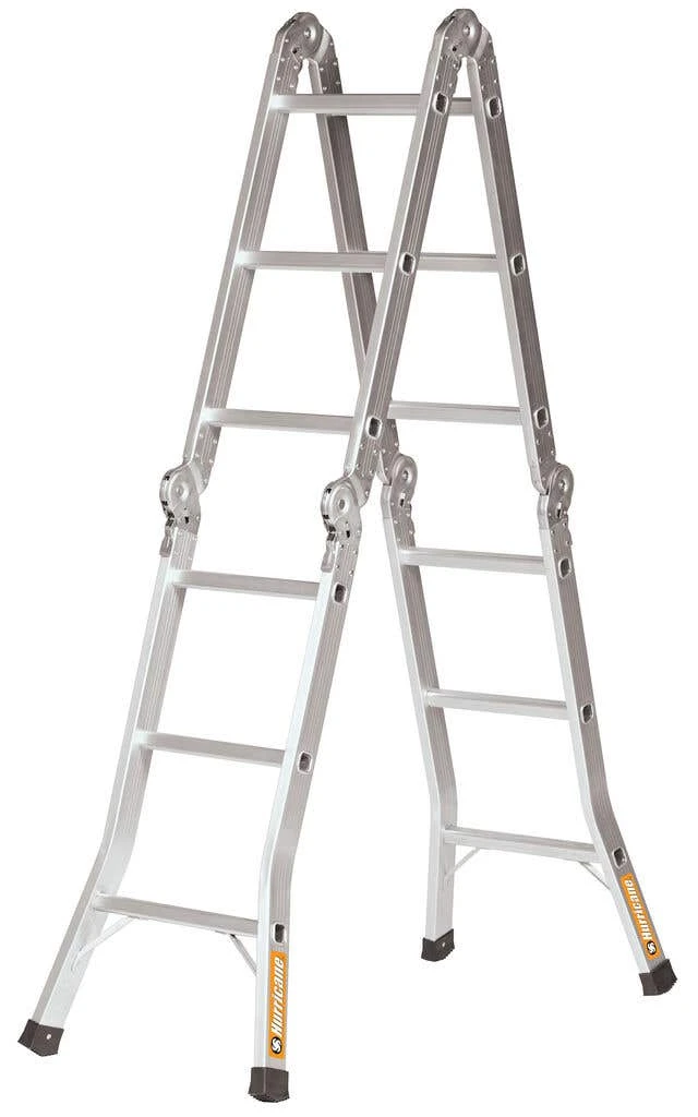 Hurricane 3.7m Multifold Ladder With Plank Industrial 120kg 4 Hurricane 3.7m Multifold Ladder With Plank Industrial 120kg - Image 2