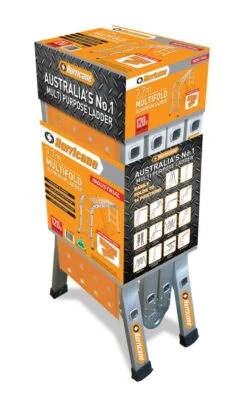Hurricane 3.7m Multifold Ladder With Plank Industrial 120kg 9 Hurricane 3.7m Multifold Ladder With Plank Industrial 120kg -Home Hardware 3688603 4 4