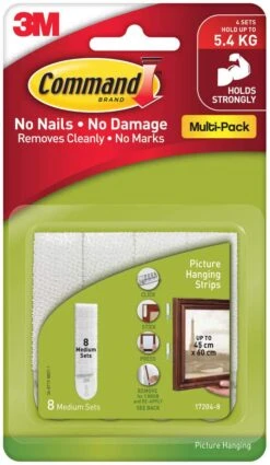 Command Picture Hanging Strips Medium - 8 Pack