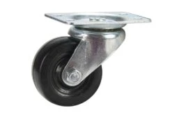 Cold Steel Rubber Swivel Castor Black 50mm