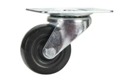 Cold Steel Rubber Swivel Castor Black 63mm