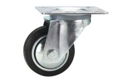 Cold Steel Rubber Swivel Castor Black 80mm