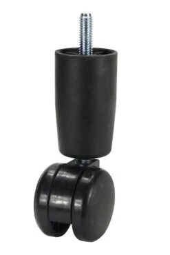 Cold Steel Twin Wheel 3/8" Thread Bed Leg Castor 50mm