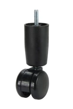 Cold Steel Twin Wheel Bed Leg Castor 5/16" Thread 50mm