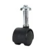 Cold Steel Twin Wheel Hooded Socket Furniture Castor 30mm - 2 Pack -Home Hardware 3802410 0 2