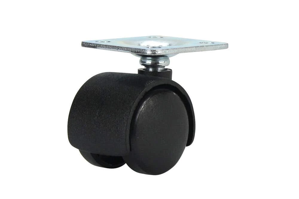 Cold Steel Twin Wheel Hooded Plate Furniture Castor 30mm - 2 Pack 3 Cold Steel Twin Wheel Hooded Plate Furniture Castor 30mm - 2 Pack