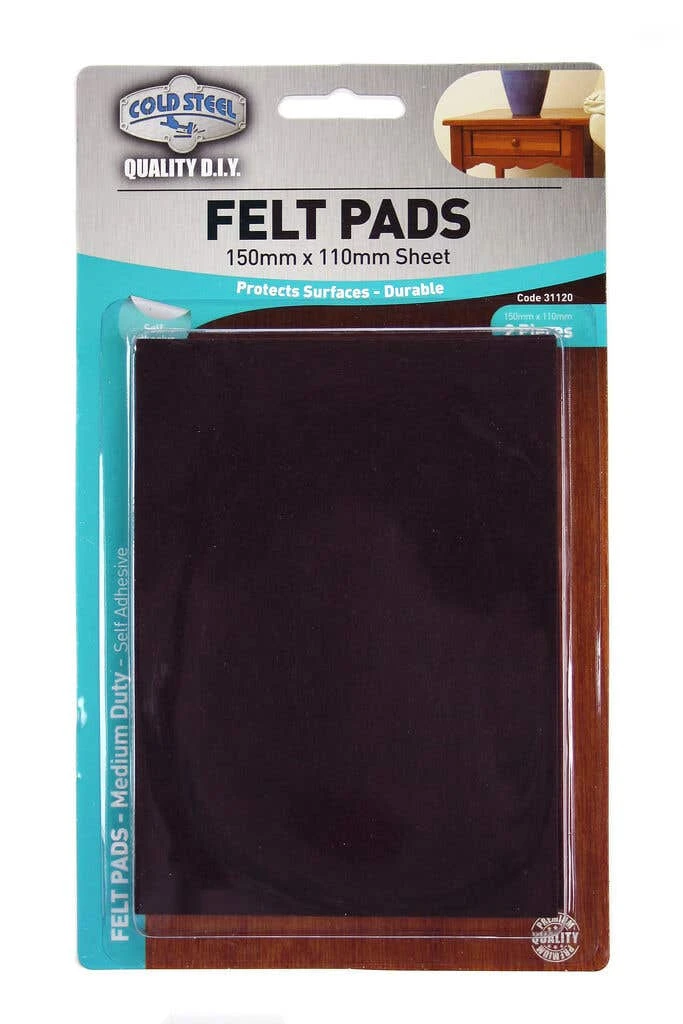 Cold Steel Heavy Duty Felt Pads Brown 150 X 110mm - 2 Pack 3 Cold Steel Heavy Duty Felt Pads Brown 150 X 110mm - 2 Pack