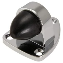 Trio Commercial Cushion Doorstop Chrome Plated 46mm