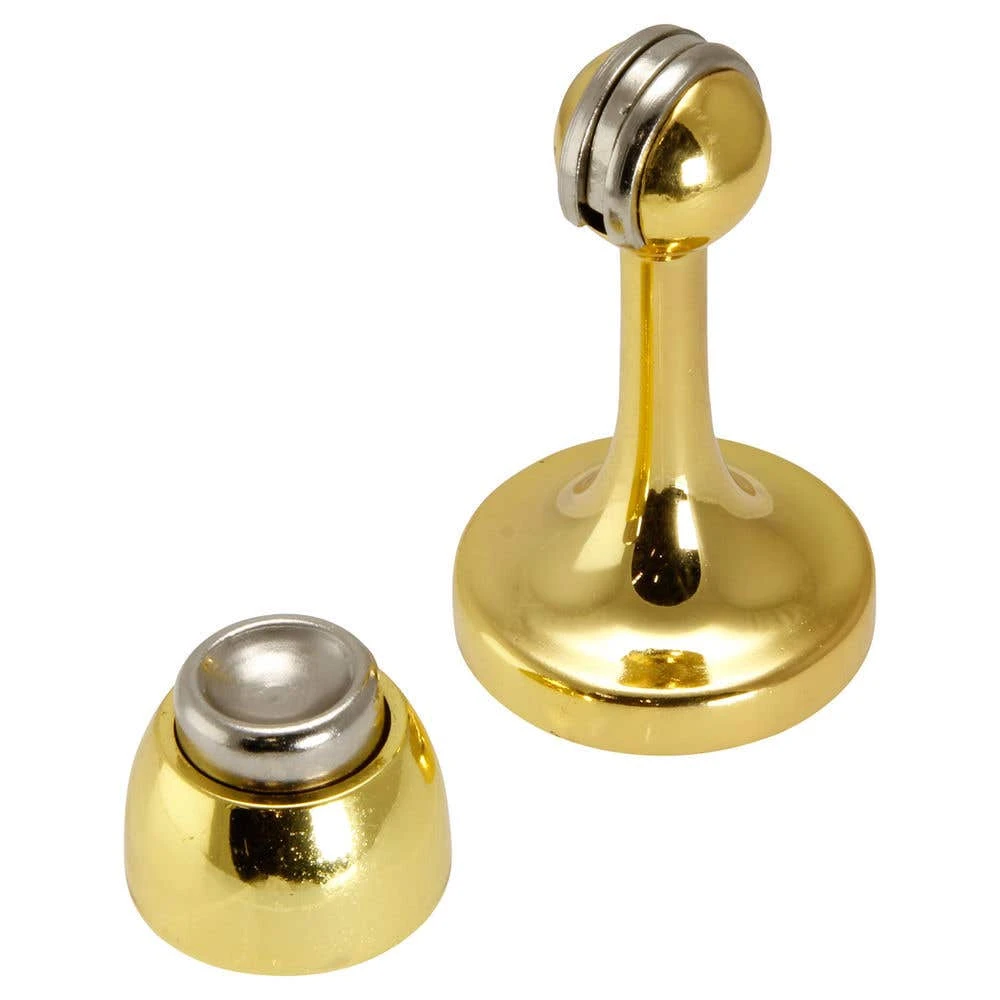 Trio Silva Magnetic Doorstop Electro Brass 75mm 3 Trio Silva Magnetic Doorstop Electro Brass 75mm