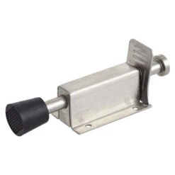 Trio Foot Operated Doorstop Satin Chrome 200mm