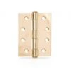 Trio Door Butt Hinge Fixed Pin Gold Plated 100 X 75 X 2.5mm 2 Trio Door Butt Hinge Fixed Pin Gold Plated 100 X 75 X 2.5mm -Home Hardware 4960183 1