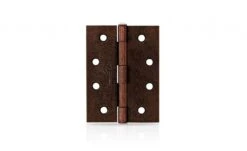 Trio Door Butt Hinge Fixed Pin Florentine Bronze 100 X 75 X 1.6mm