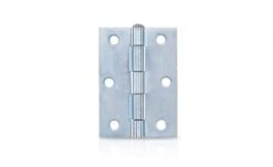 Trio Door Butt Hinge Fixed Pin Zinc Plated 85 X 60 X 1.6mm