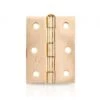 Trio Door Butt Hinge Fixed Pin Brass Plated 70 X 50 X 1.6mm -Home Hardware 4960464 1