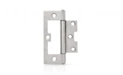 Trio Hirline Door Hinge Fixed Pin Satin Chrome 100 X 65 X 2.0mm