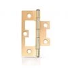 Trio Hirline Door Hinge Fixed Pin Brass Plated 75 X 44 X 1.6mm 1 Trio Hirline Door Hinge Fixed Pin Brass Plated 75 X 44 X 1.6mm -Home Hardware 4960613 1 1