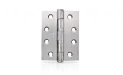 Trio Door Butt Hinge Ball Bearing Fixed Pin Brass Tone 100 X 75 X 2.5mm