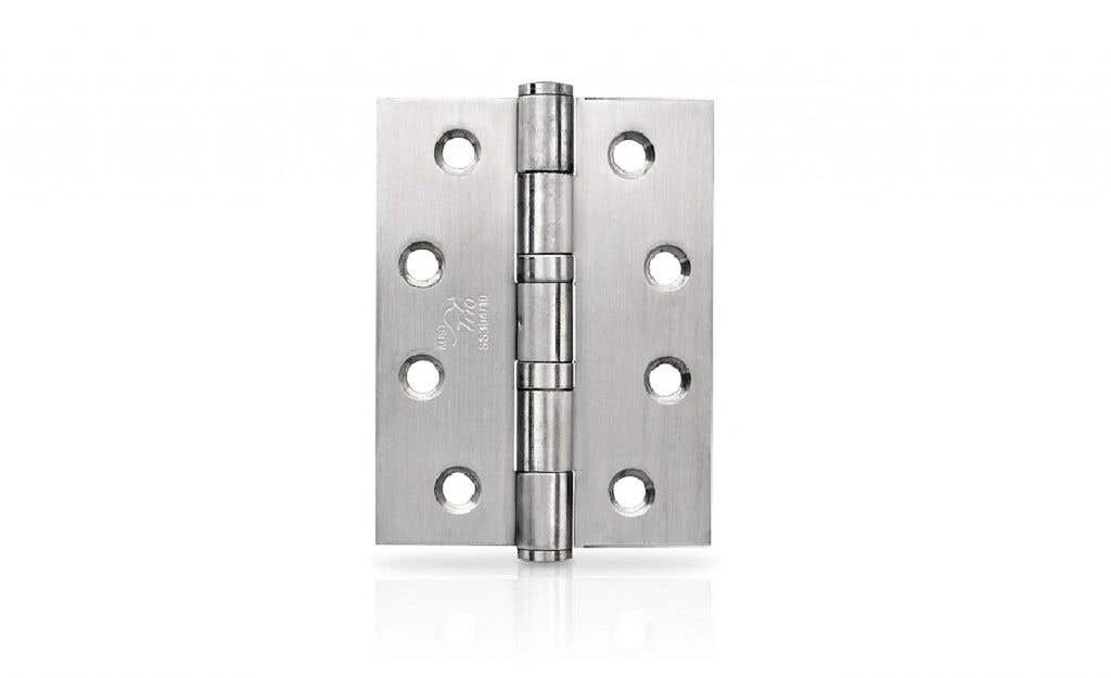 Trio Door Butt Hinge Ball Bearing Fixed Pin Brass Tone 100 X 75 X 2.5mm 3 Trio Door Butt Hinge Ball Bearing Fixed Pin Brass Tone 100 X 75 X 2.5mm