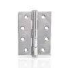 Trio Door Butt Hinge Fixed Pin Polished Stainless Steel 100 X 75 X 2.5mm 2 Trio Door Butt Hinge Fixed Pin Polished Stainless Steel 100 X 75 X 2.5mm -Home Hardware 4970950 1