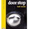 Trio Half Moon Commercial Doorstop Satin Chrome 34mm