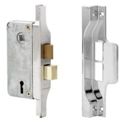 Lockwood Rebated Mortice Lock Chrome Plated 30mm
